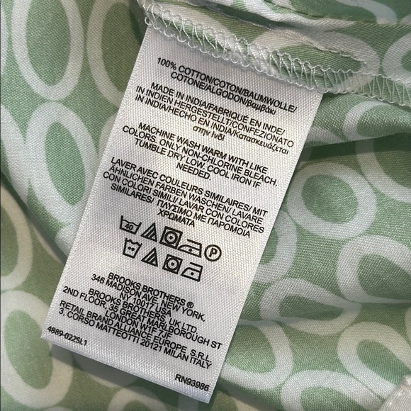 Brooks Brothers Green and White Tunic Top - Picture 7 of 7